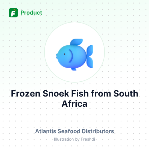 Frozen Snoek Fish – summary card, no photo uploaded yet