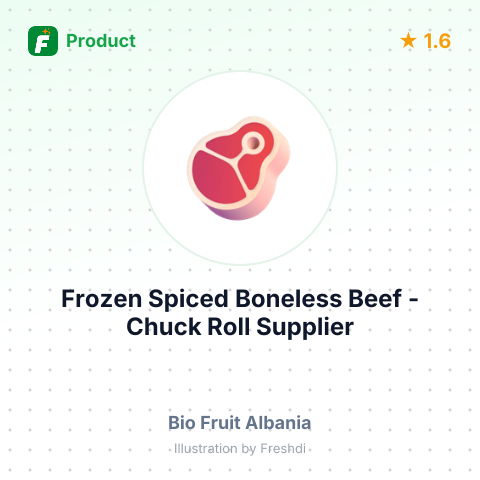 Frozen Spiced Boneless Beef - Chuck Roll – summary card, no photo uploaded yet