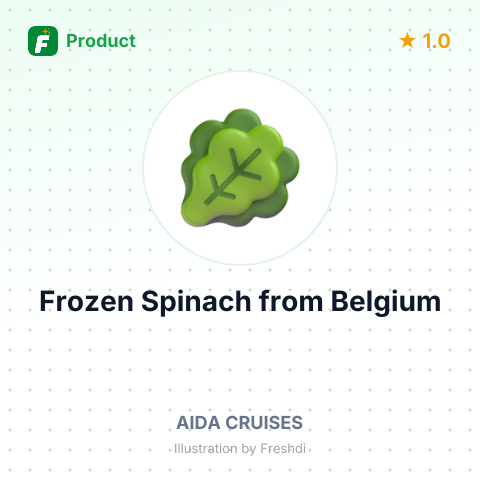 Frozen Spinach – summary card, no photo uploaded yet