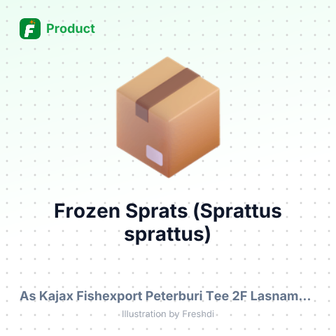 Frozen Sprats (Sprattus sprattus) – summary card, no photo uploaded yet