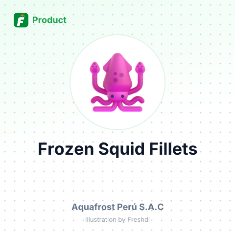 Frozen Squid Fillets – summary card, no photo uploaded yet