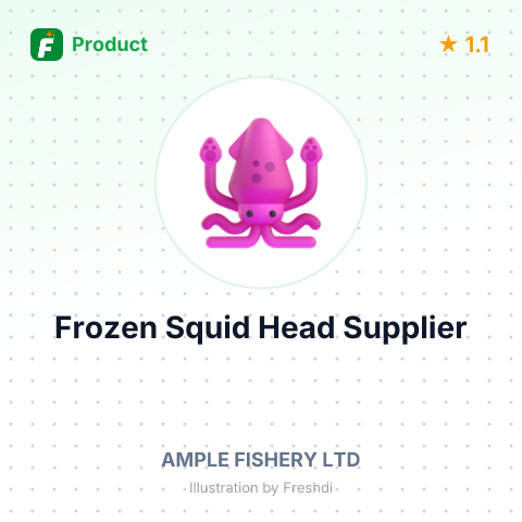 Frozen Squid Head (Illex Argentinus) – summary card, no photo uploaded yet