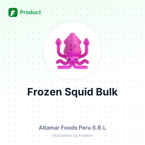 Frozen Squid Nucas (Dosidicus gigas) – summary card, no photo uploaded yet