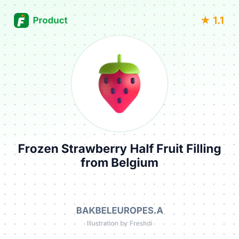 Frozen Strawberry Half Fruit Filling – summary card, no photo uploaded yet
