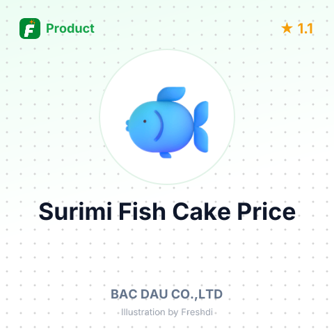 Frozen Surimi Fish Cake – summary card, no photo uploaded yet