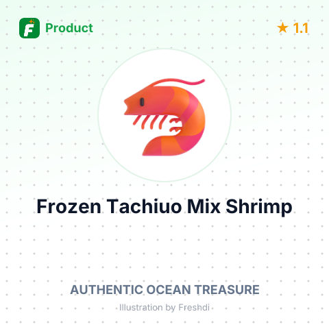 Frozen Tachiuo Mix Shrimp – summary card, no photo uploaded yet