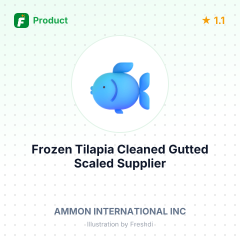Frozen Tilapia, Cleaned, Gutted, Scaled – summary card, no photo uploaded yet