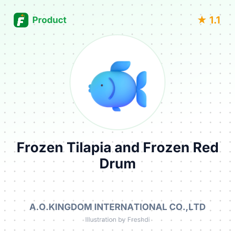 Frozen Tilapia and Frozen Red Drum – summary card, no photo uploaded yet