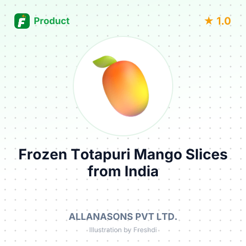 Frozen Totapuri Mango Slices – summary card, no photo uploaded yet