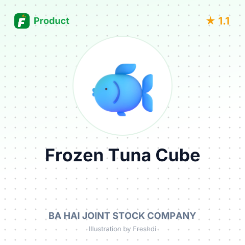 Frozen Tuna Cube – summary card, no photo uploaded yet