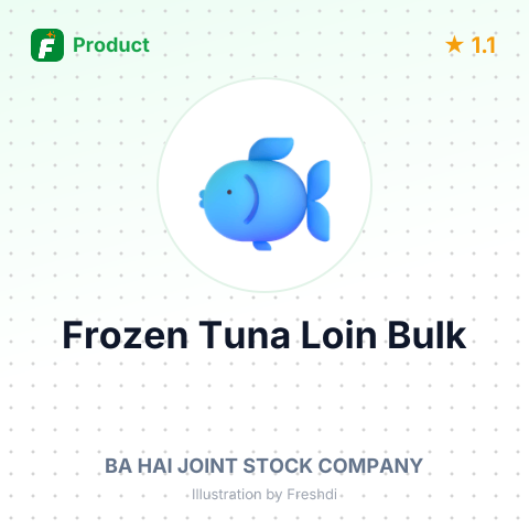 Frozen Tuna Loin Chunk – summary card, no photo uploaded yet