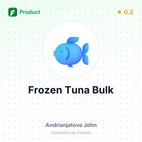 Frozen Tuna in Bulk – summary card, no photo uploaded yet