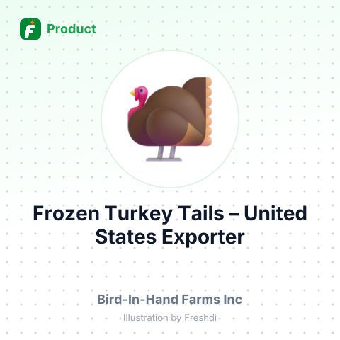 Frozen Turkey Tails – product summary card, no photo uploaded yet