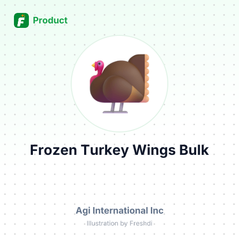 Frozen Turkey Wings – summary card, no photo uploaded yet