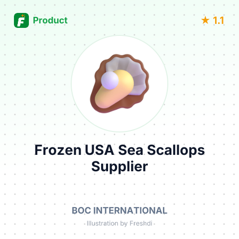 Frozen USA Sea Scallops – summary card, no photo uploaded yet