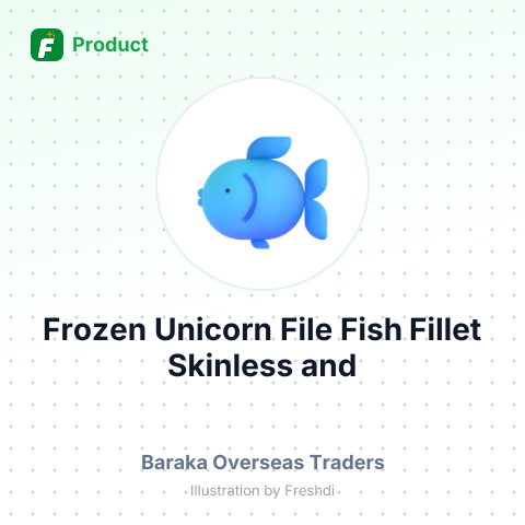 Frozen Unicorn File Fish Fillet Skinless and Boneless – summary card, no photo uploaded yet