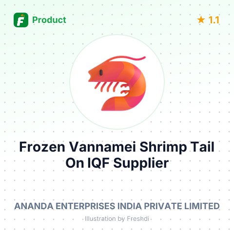 Frozen Vannamei Shrimp Tail On IQF – summary card, no photo uploaded yet