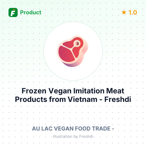 Frozen Vegan Imitation Meat Products – summary card, no photo uploaded yet