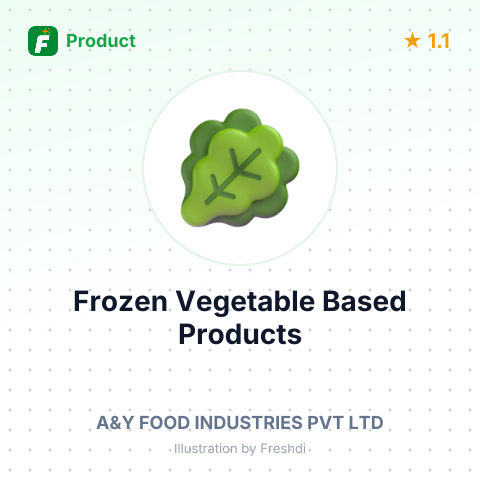 Frozen Vegetable Based Products – summary card, no photo uploaded yet