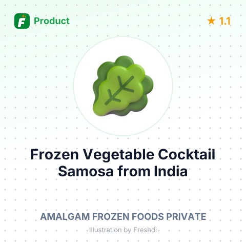 Frozen Vegetable Cocktail Samosa – summary card, no photo uploaded yet