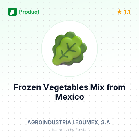 Frozen Vegetables Mix – summary card, no photo uploaded yet