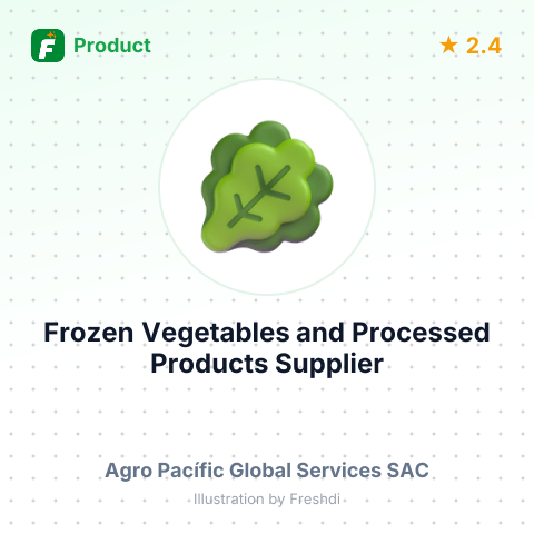 Frozen Vegetables and Processed Products – summary card, no photo uploaded yet