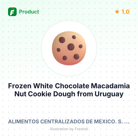 Frozen White Chocolate Macadamia Nut Cookie Dough – summary card, no photo uploaded yet