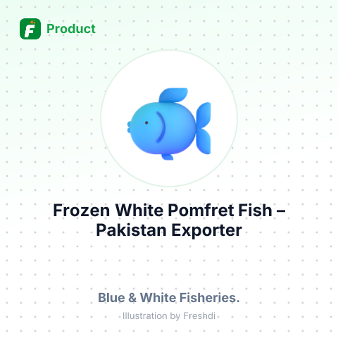 Frozen White Pomfret Fish – summary card, no photo uploaded yet