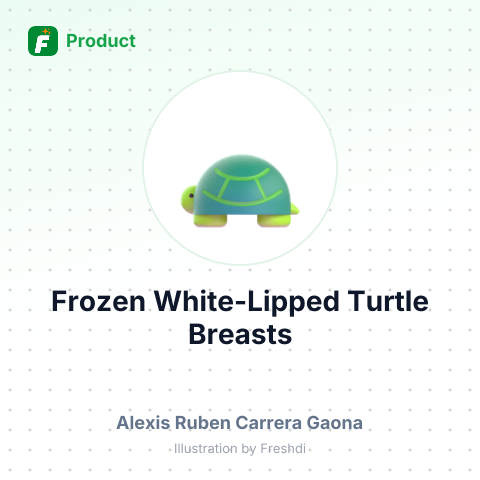 Frozen White-Lipped Turtle Breasts – summary card, no photo uploaded yet