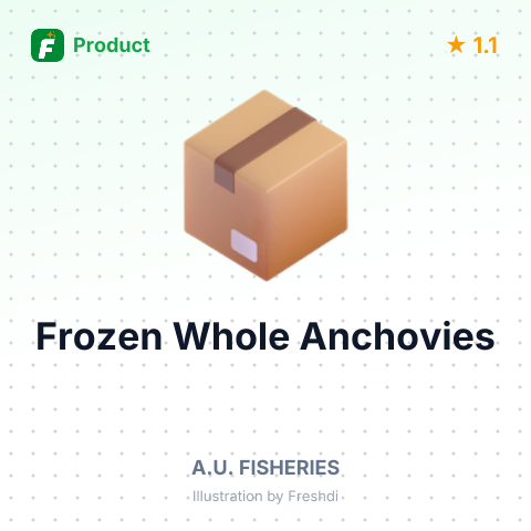 Frozen Whole Anchovies – summary card, no photo uploaded yet