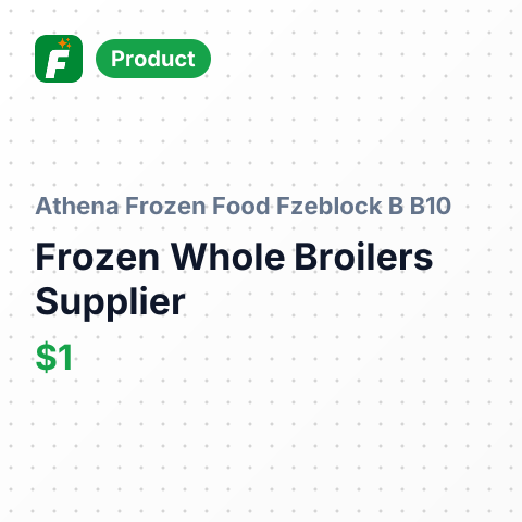 Frozen Whole Broilers (Gallus domesticus) – summary card, no photo uploaded yet