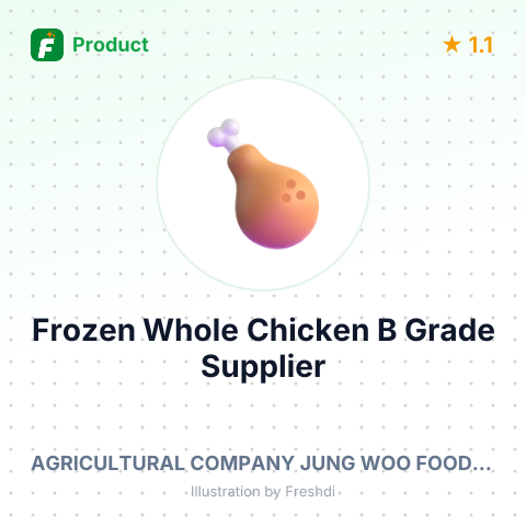 Frozen Whole Chicken B Grade – summary card, no photo uploaded yet