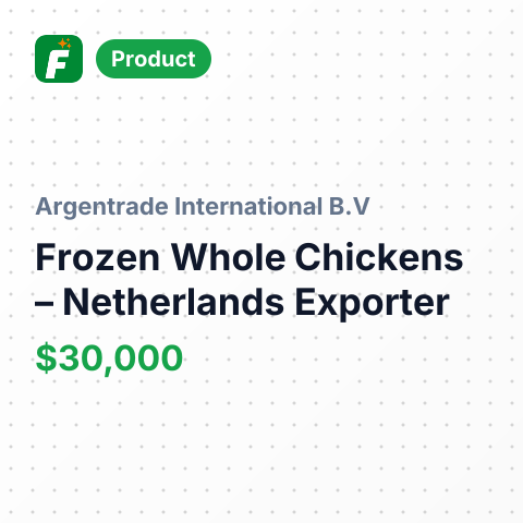 Frozen Whole Chickens – summary card, no photo uploaded yet
