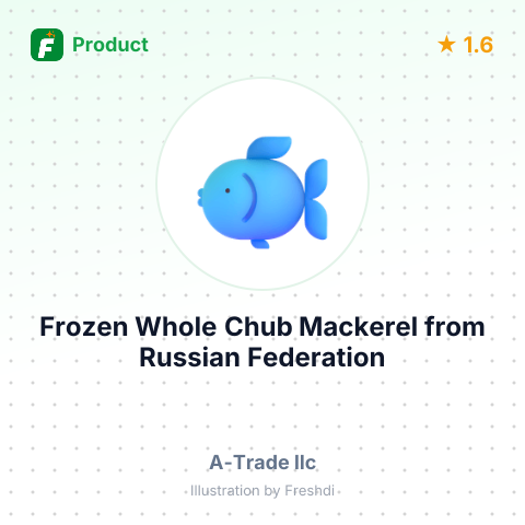 Frozen Whole Chub Mackerel – summary card, no photo uploaded yet