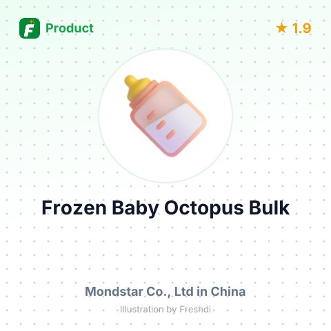 Frozen Whole Cleaned Baby Octopus – summary card, no photo uploaded yet