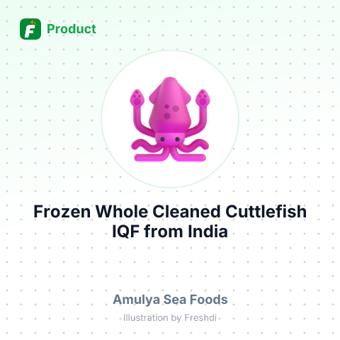 Frozen Whole Cleaned Cuttlefish IQF – summary card, no photo uploaded yet