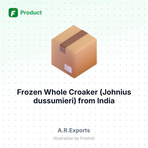 Frozen Whole Croaker (Johnius dussumieri) – summary card, no photo uploaded yet