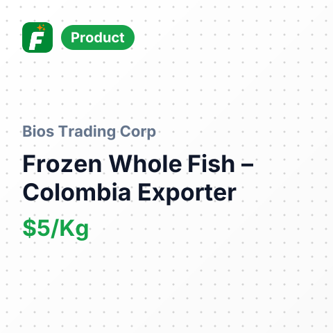 Frozen Whole Fish – summary card, no photo uploaded yet