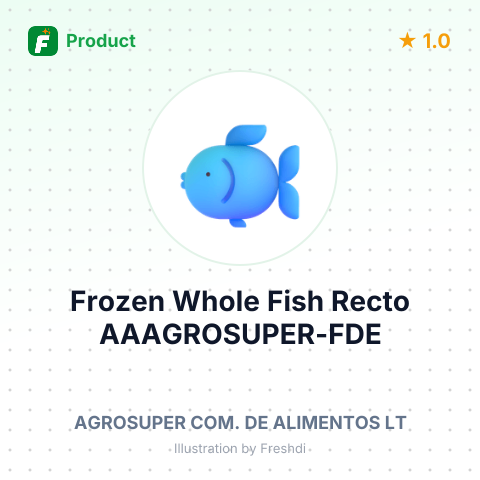 Frozen Whole Fish Recto AAAGROSUPER-FDE – summary card, no photo uploaded yet