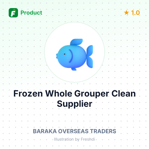 Frozen Whole Grouper Clean – summary card, no photo uploaded yet