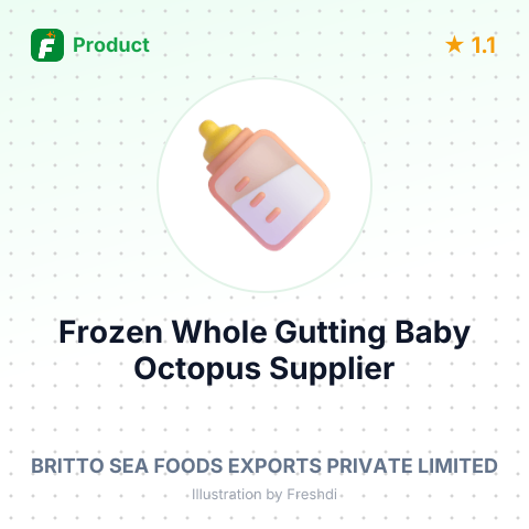 Frozen Whole Gutting Baby Octopus – product summary card, no photo uploaded yet