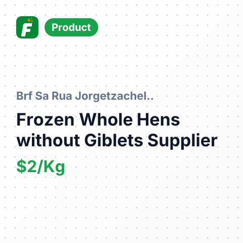 Frozen Whole Hens without Giblets – summary card, no photo uploaded yet