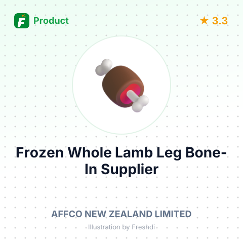 Frozen Whole Lamb Leg, Bone-In – summary card, no photo uploaded yet