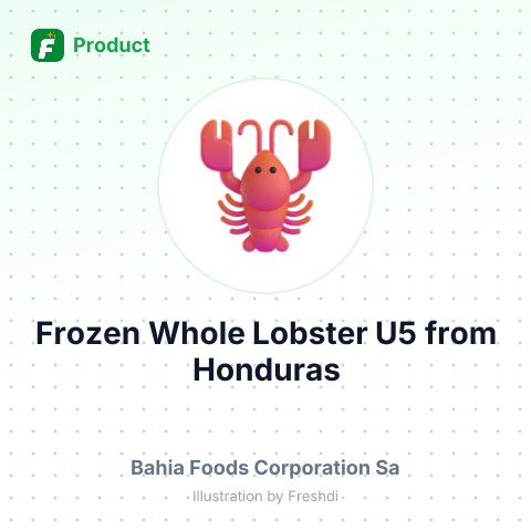 Frozen Whole Lobster U5 – summary card, no photo uploaded yet