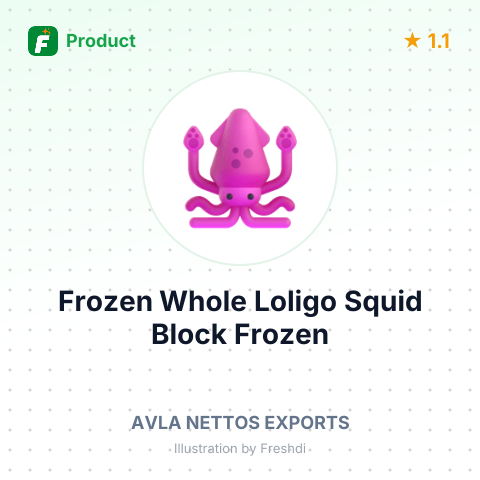 Frozen Whole Loligo Squid Block Frozen – summary card, no photo uploaded yet