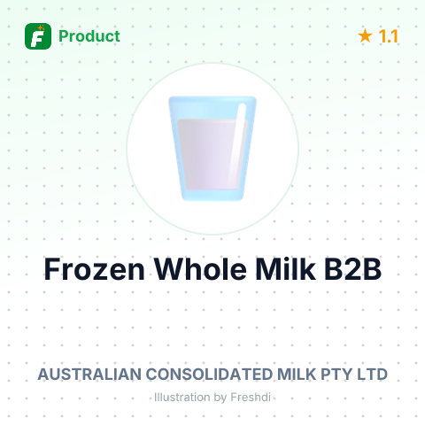 Frozen Whole Milk Concentrate – summary card, no photo uploaded yet