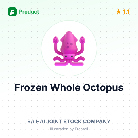 Frozen Whole Octopus – summary card, no photo uploaded yet