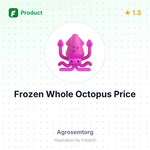 Frozen Whole Octopus (Gutted) – summary card, no photo uploaded yet