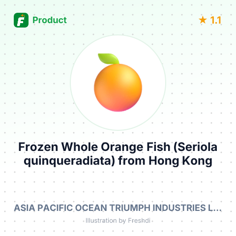 Frozen Whole Orange Fish (Seriola quinqueradiata) – summary card, no photo uploaded yet