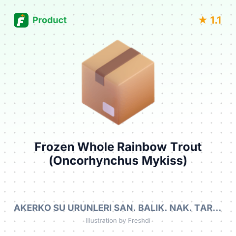 Frozen Whole Rainbow Trout (Oncorhynchus Mykiss) – summary card, no photo uploaded yet